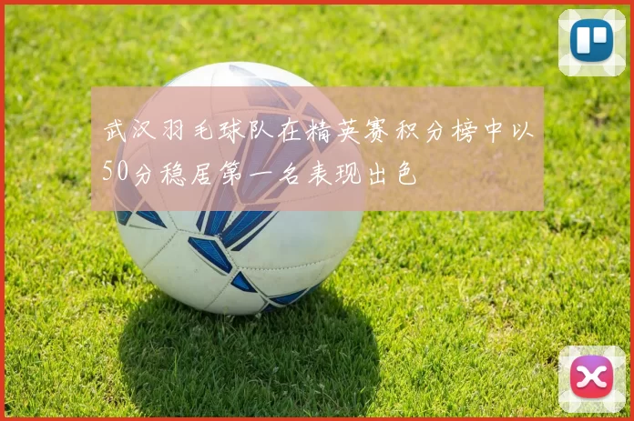 武汉羽毛球队在精英赛积分榜中以50分稳居第一名表现出色