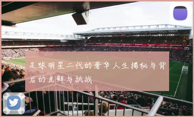 足球明星二代的奢华人生揭秘与背后的光鲜与挑战